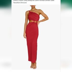 One Shoulder Long Dress